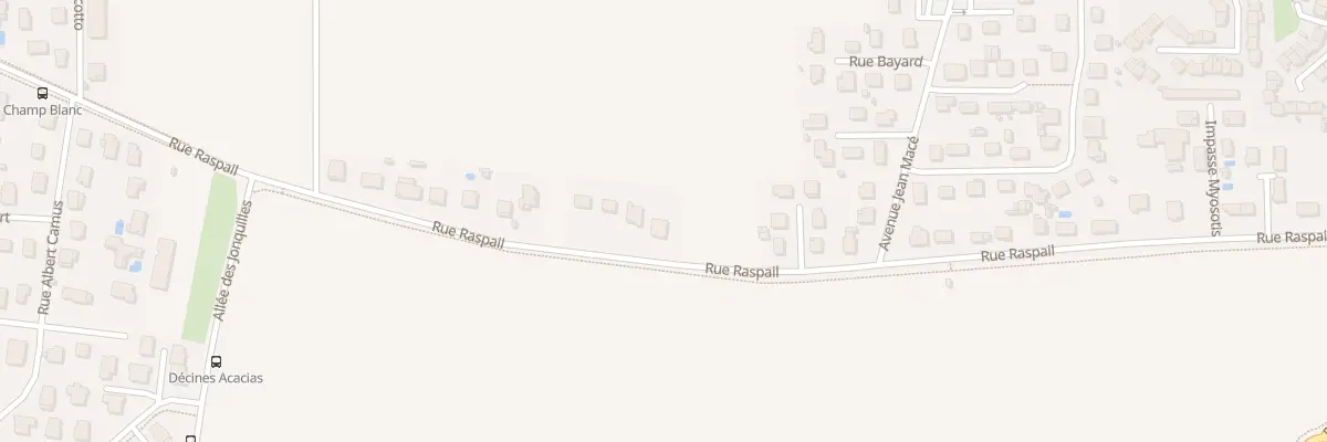 Plan du 93B Rue Raspail à Décines-Charpieu