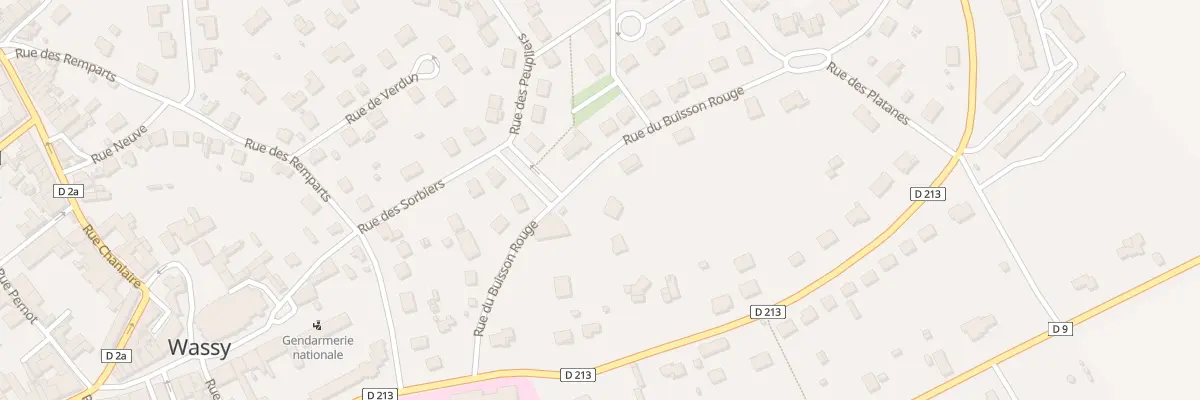 Plan du 6 Rue du Buisson Rouge à Wassy