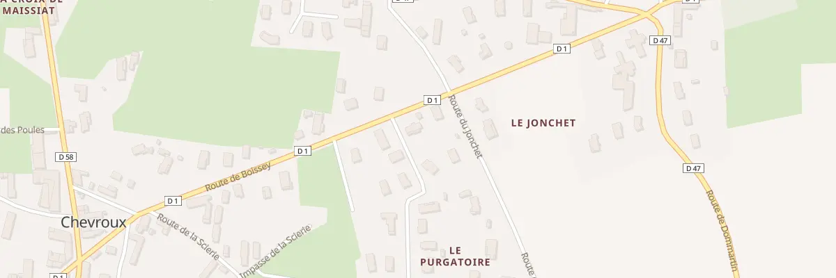 Plan du 432 Rte de Boissey à Chevroux