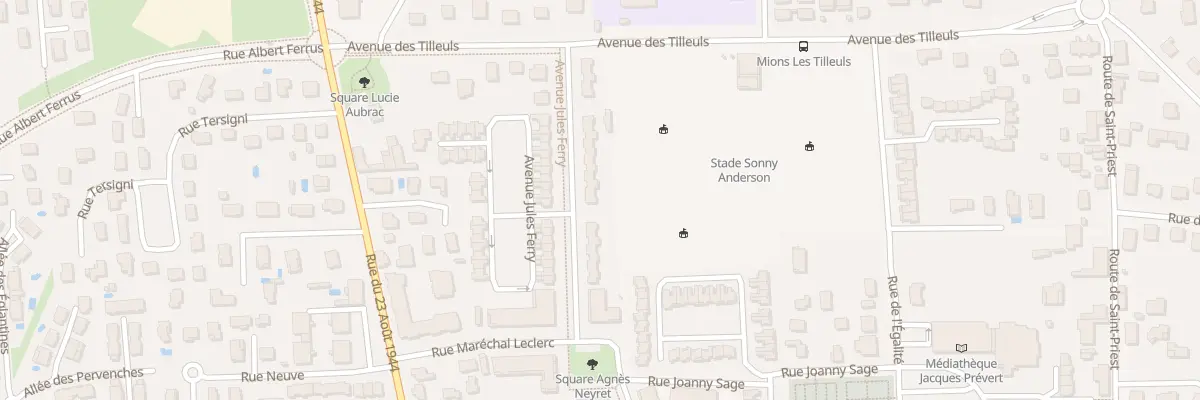 Plan du 20 Av Jules Ferry à Mions