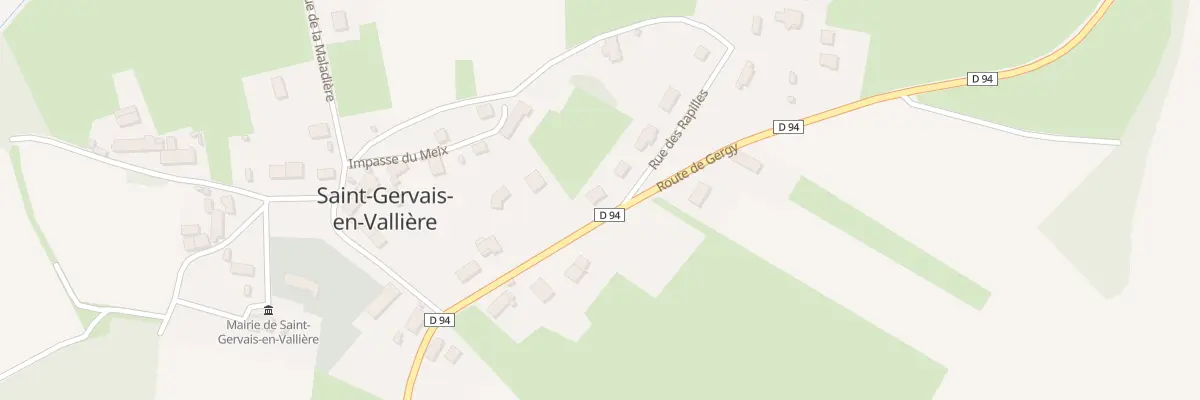 Plan du 4 Rte de Gergy à Saint-Gervais-en-Vallière