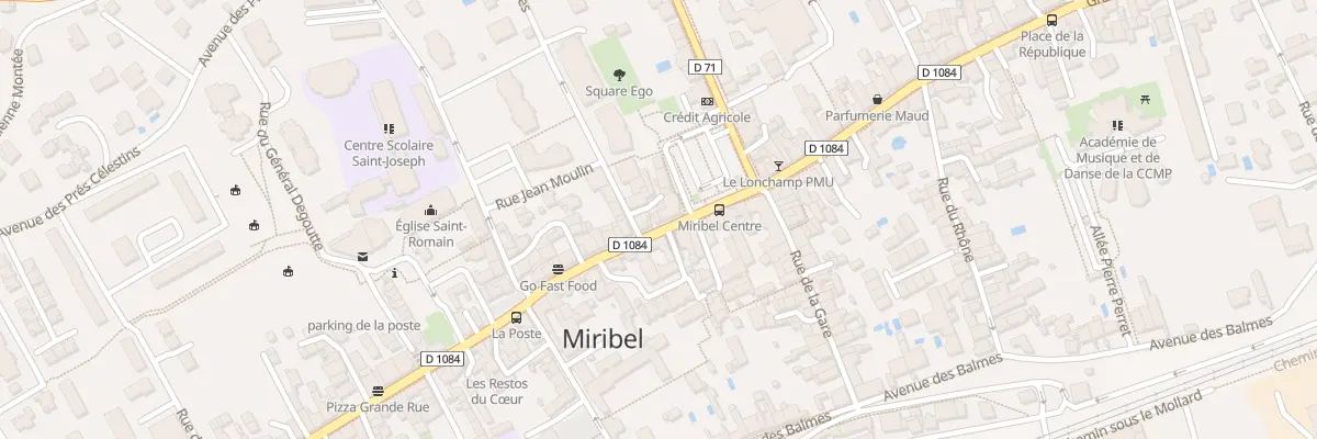 Plan du 9005 Pl du Marché à Miribel