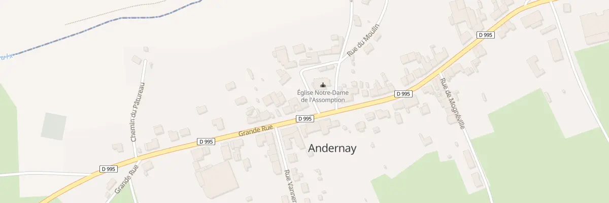 Plan du 44 Gr Grande Rue à Andernay