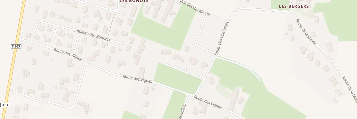 Plan du 408 Rte des Martollets à Saint-Bénigne