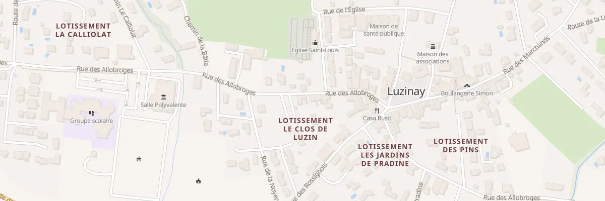 Plan du 700 Rue des Allobroges à Luzinay