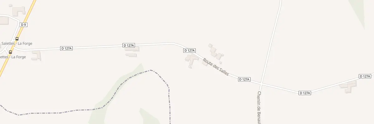 Plan du 5045 Le Planas à Salettes