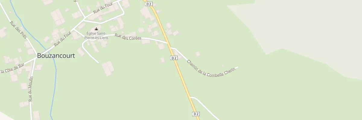 Plan du 13 Rte de Colombey à Bouzancourt