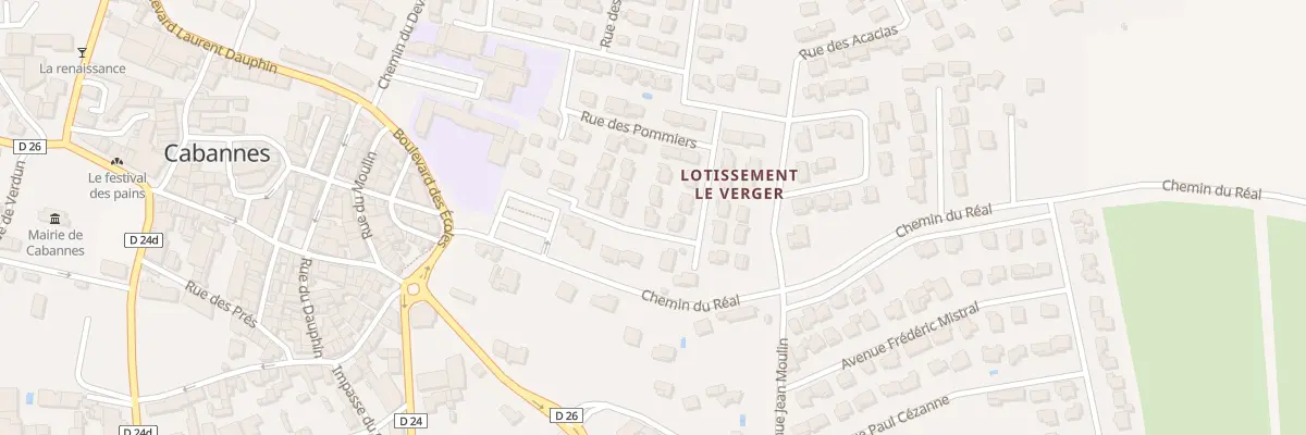 Plan du 41 Lot Le Verger à Cabannes