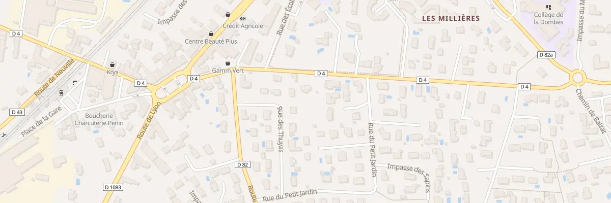 Plan du 192 Rue du Mont Blanc à Saint-André-de-Corcy