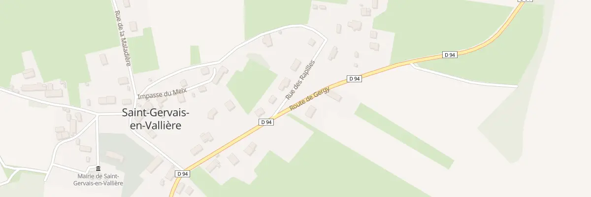 Plan du 1A Rue des Rapilles à Saint-Gervais-en-Vallière