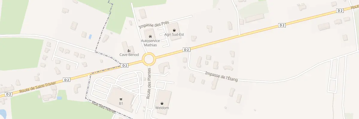 Plan du 1991 Rte de Saint Trivier à Saint-Bénigne