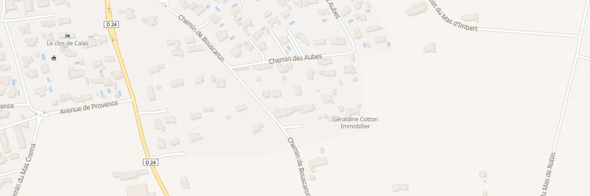 Plan du 391 Che de Bouscaron à Mollégès
