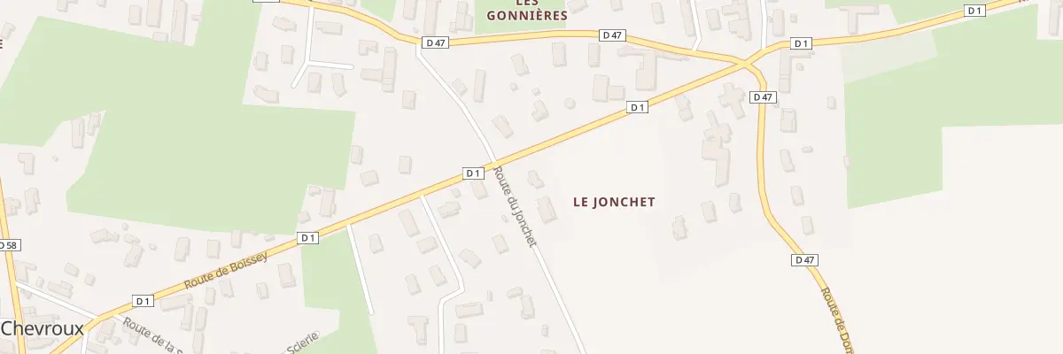 Plan du 25 Rte du Jonchet à Chevroux