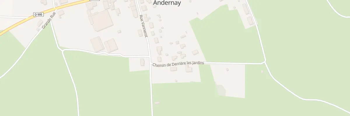 Plan du 1 Che de Derriere Les Jardins à Andernay