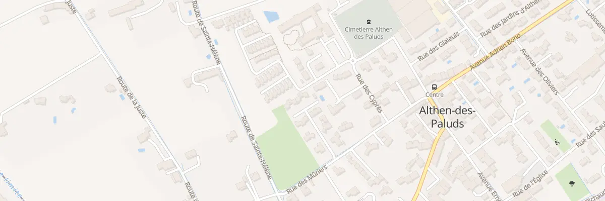 Plan du 3 Rue des Muriers à Althen-des-Paluds