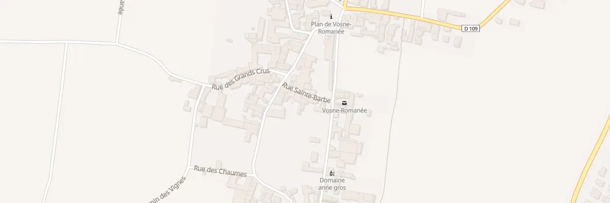 Plan du 8 Rue Sainte-Barbe à Vosne-Romanée