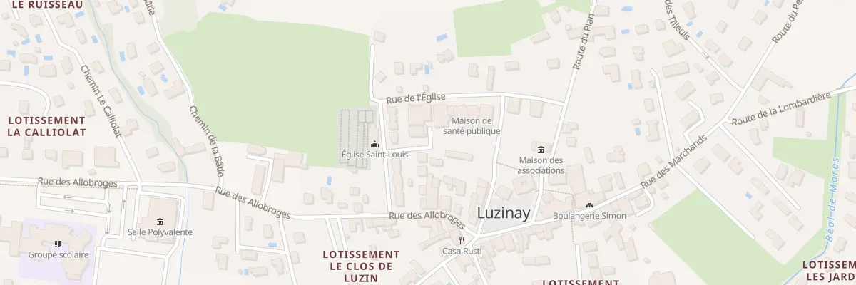 Plan du 78 Rue de l’Eglise à Luzinay