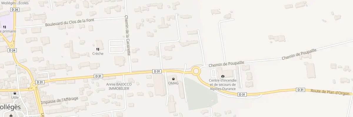 Plan du 401 Av du Comtat à Mollégès