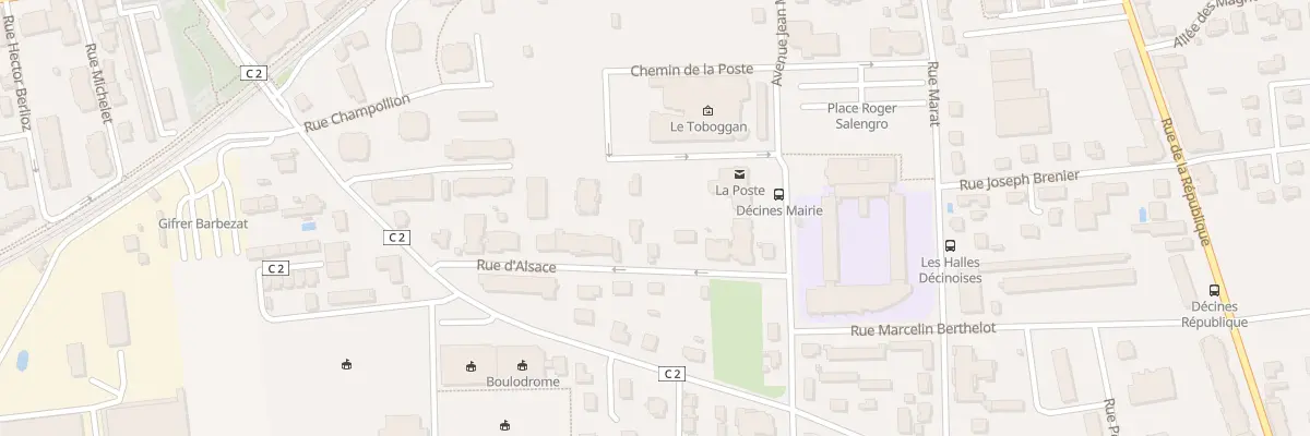 Plan du 23 Rue d’Alsace à Décines-Charpieu
