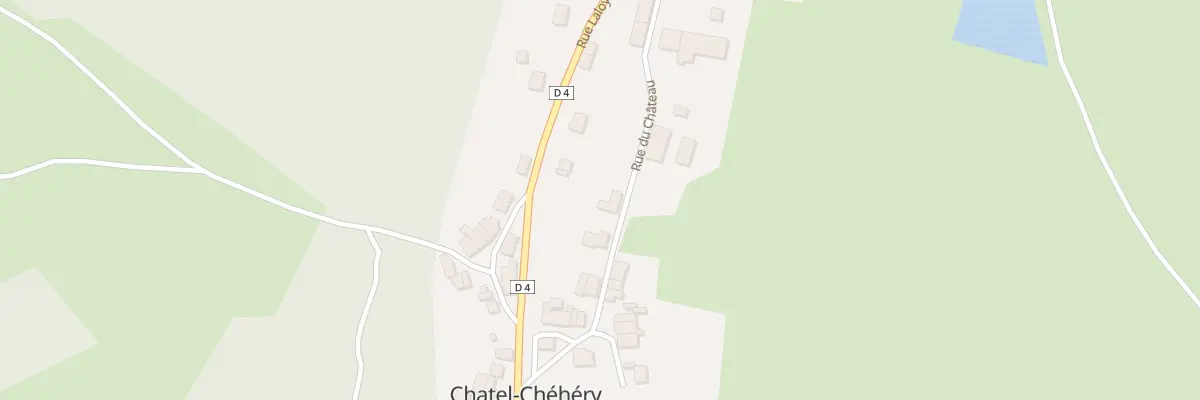 Plan du 3 Rue du Chateau à Chatel-Chéhéry