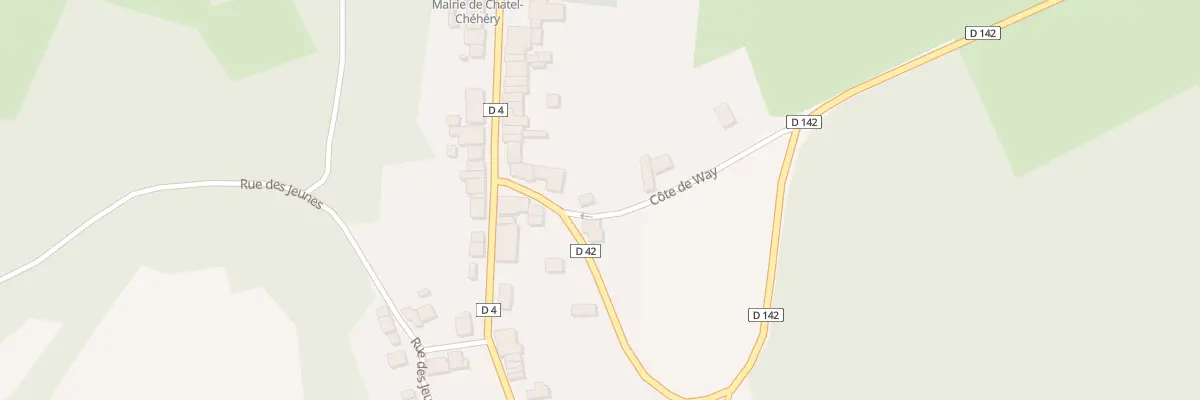 Plan du 3 Rte d’Apremont à Chatel-Chéhéry