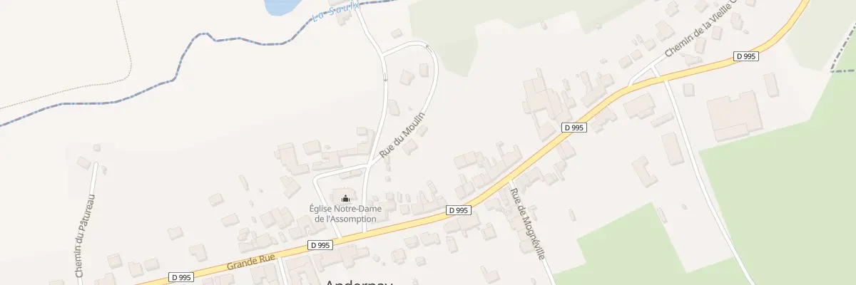 Plan du 10 Rue du Moulin à Andernay