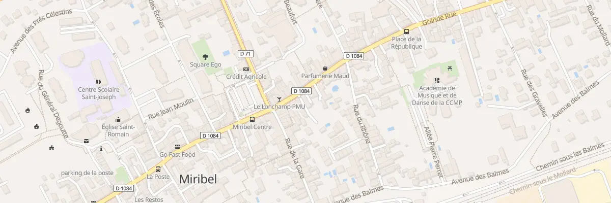 Plan du 1174 Grande Rue à Miribel