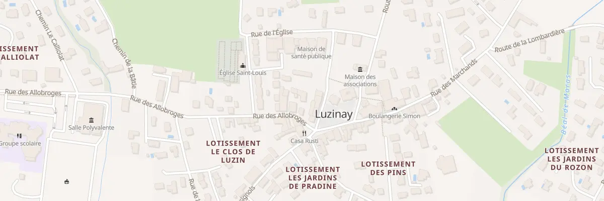 Plan du 811 Rue des Allobroges à Luzinay