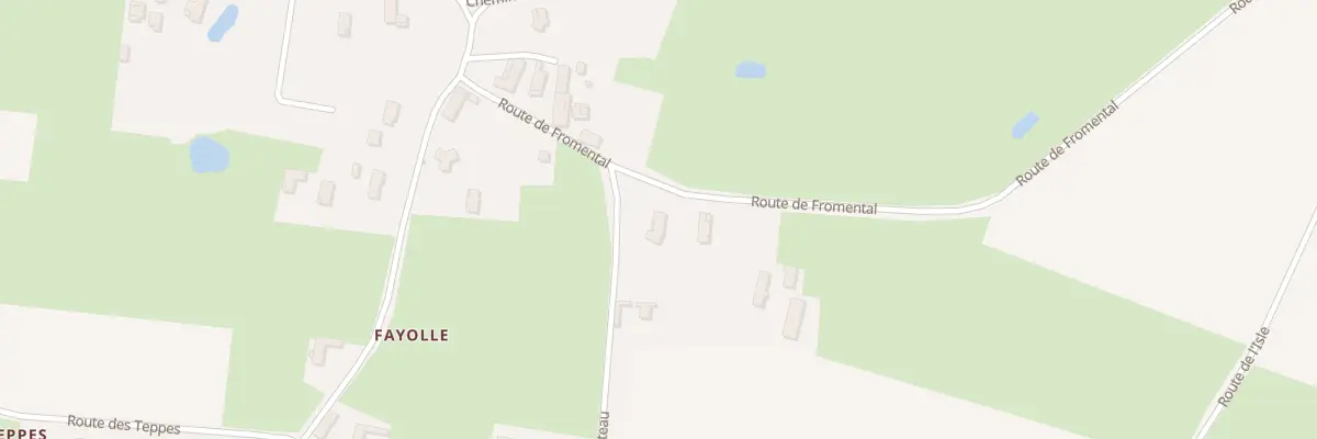 Plan du 178 Rte de Fromental à Chevroux
