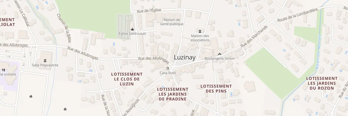 Plan du 23 Rue du 19 Mars 1962 à Luzinay