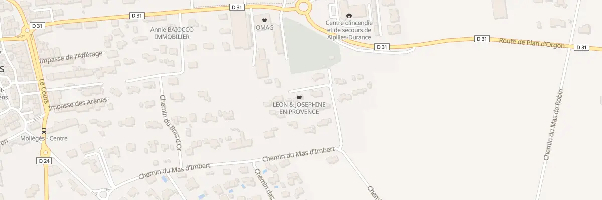 Plan du 119 Chem de la Chapelle St Thomas à Mollégès
