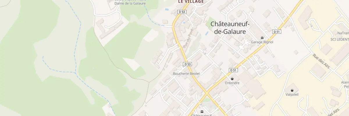 Plan du 31 Rue Geoffroy de Moirans à Châteauneuf-de-Galaure