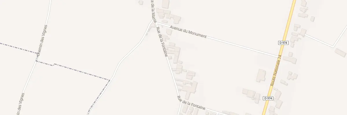 Plan du 5 Rue de la Fontaine à Vosne-Romanée