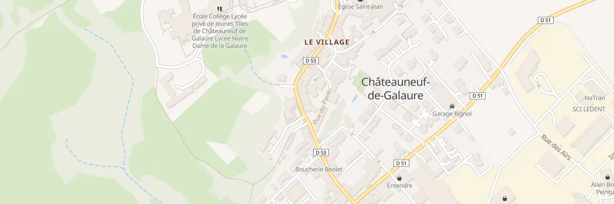 Plan du 14 Rue Geoffroy de Moirans à Châteauneuf-de-Galaure