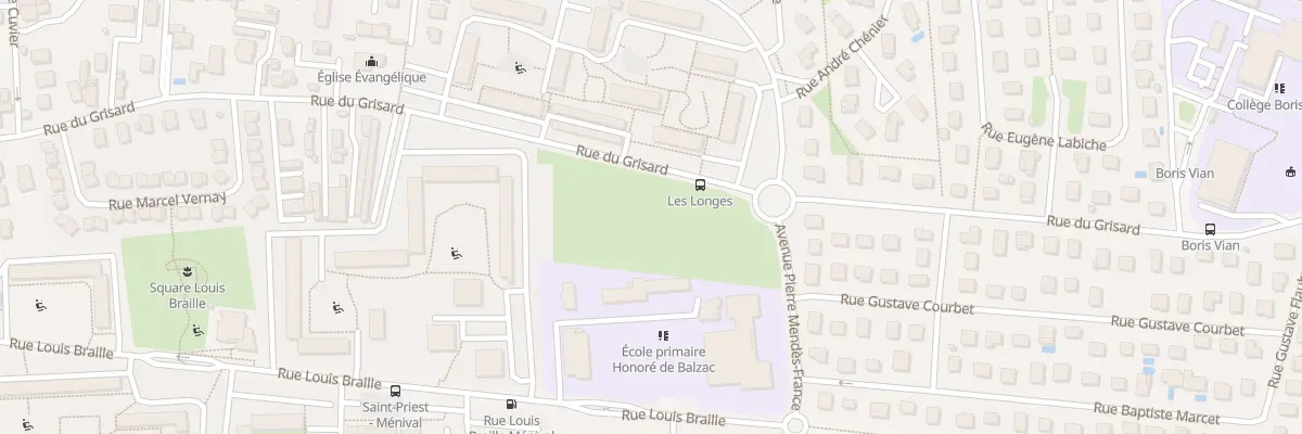 Plan du 40B Rue Louis Braille à Saint-Priest