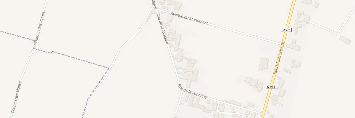 Plan du 9 Rue de la Fontaine à Vosne-Romanée