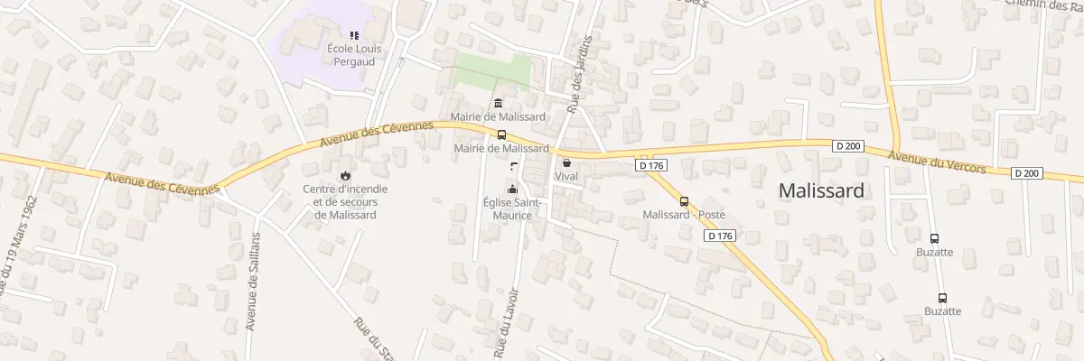 Plan du 8 Rue de la Liberté à Malissard