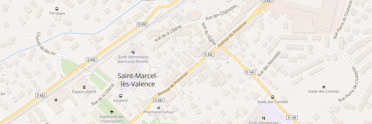 Plan du 70 Av de Provence à Saint-Marcel-lès-Valence