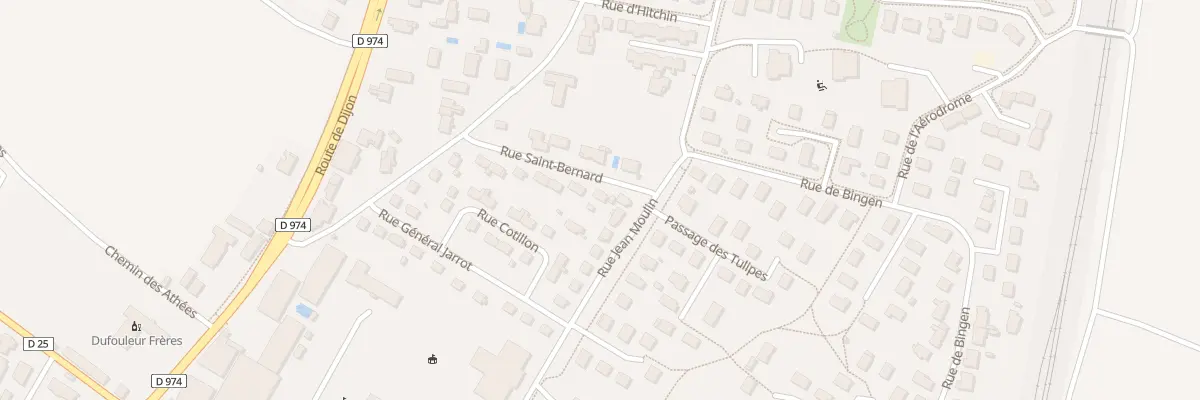 Plan du 28 Rue Saint-Bernard à Nuits-Saint-Georges