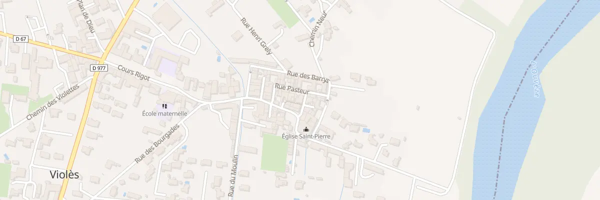 Plan du 5365 Rue de l’Eglise à Violès