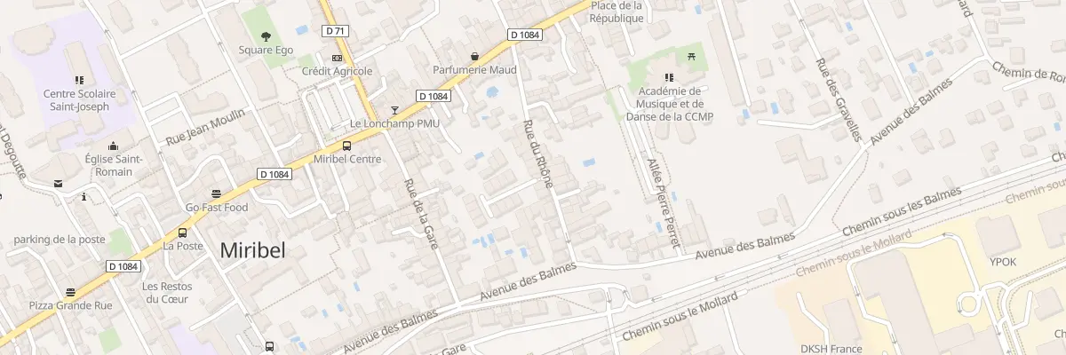 Plan du 81 Rue du Rhône à Miribel