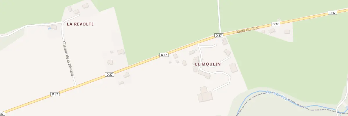 Plan du 2480 Rte du Pilat à Monsteroux-Milieu