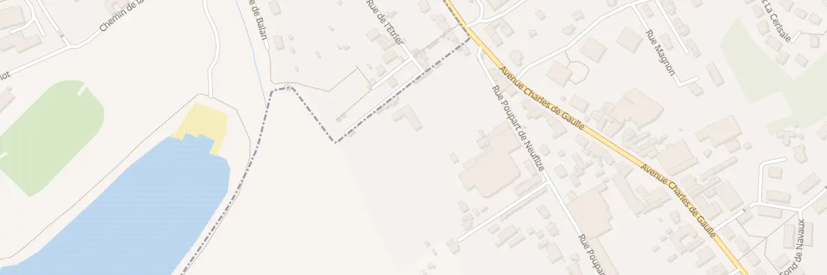 Plan du 2 Rue Poupart de Neuflize à Balan
