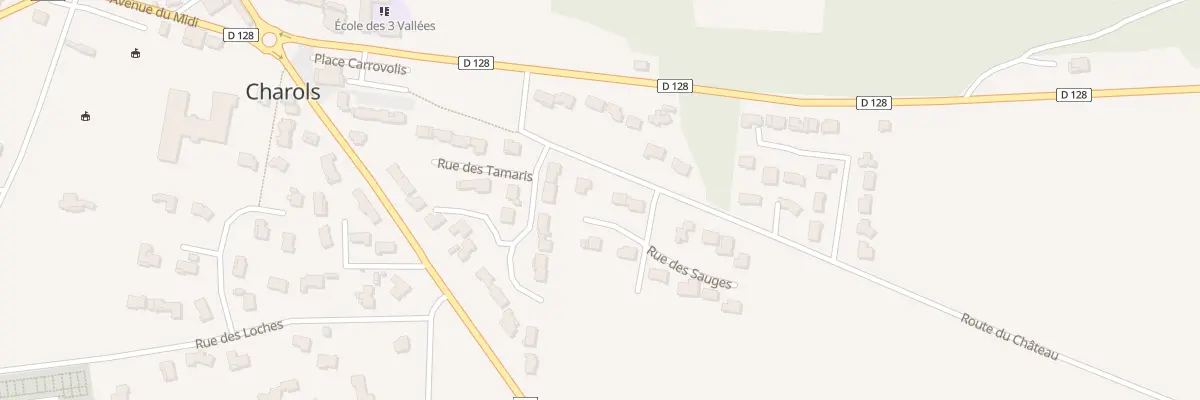 Plan du 6 Rue des Romarins à Charols