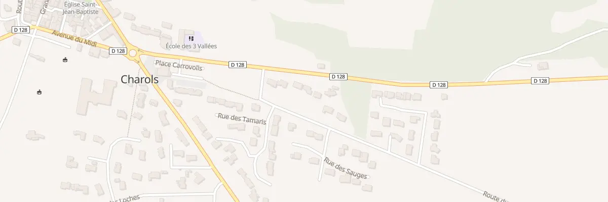 Plan du 115 Rte du Château à Charols