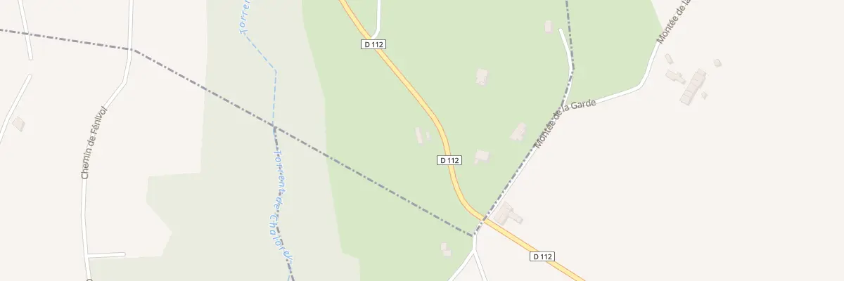 Plan du 117 Rte de Saint-Donat à Bren