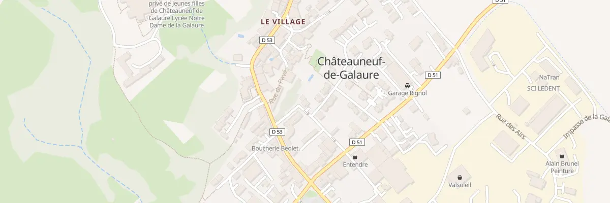 Plan du 6 Rue du Boulodrome à Châteauneuf-de-Galaure