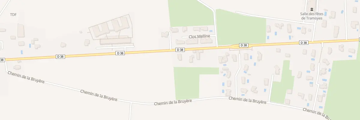 Plan du 629 Rte des Echets à Tramoyes