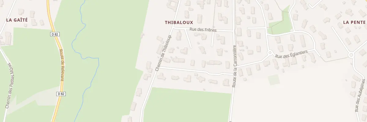 Plan du 3 All des Chênes à Châtillon-sur-Chalaronne