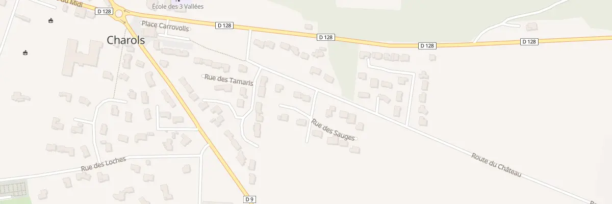 Plan du 2 Rue des Romarins à Charols